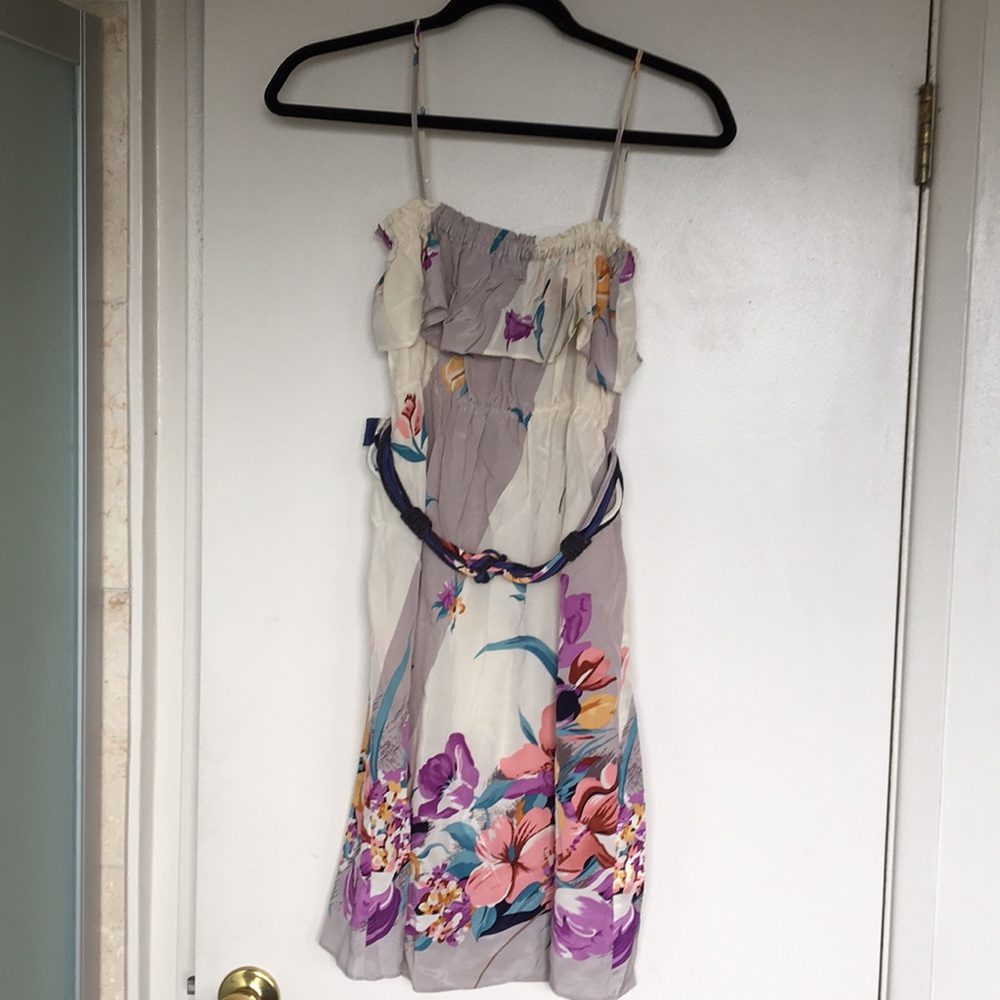 Yumi Kim 100% silk floral dress Small NWT